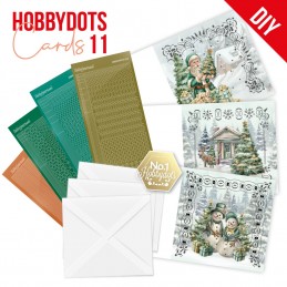 Kit cartes imprimées Hobbydots N°11 - Noël enchanté