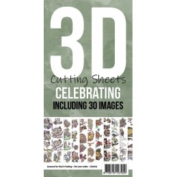 Cartes 3D à découper Pack 30 images assortiment N°4 - CDK004