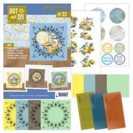 Dot and Do on Colour 33 - Kit Carte 3D - Fraicheur citron