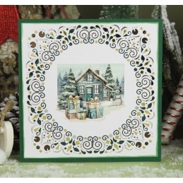 Carte 3D prédéc. - SB10944 - Noël enchanté - Village à Noël