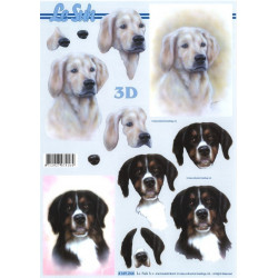 Carte 3D à découper -  chiens - 4169244