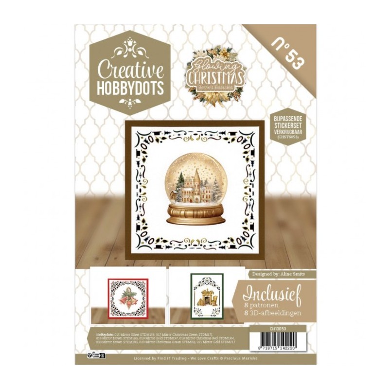 Kit Creative Hobbydots n°53 - Livret 8 modèles + Stickers Dot and do - Noël éclatant