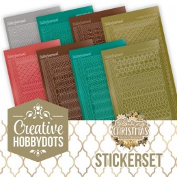 Kit Creative Hobbydots n°53 - Livret 8 modèles + Stickers Dot and do - Noël éclatant