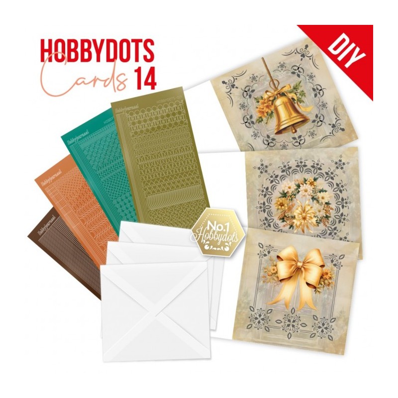 Kit cartes imprimées Hobbydots N°14 - Noël éclatant