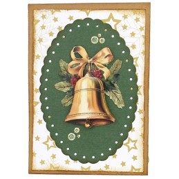 Carte 3D prédéc. - SB10956 - Noël éclatant - Cloches de Noël