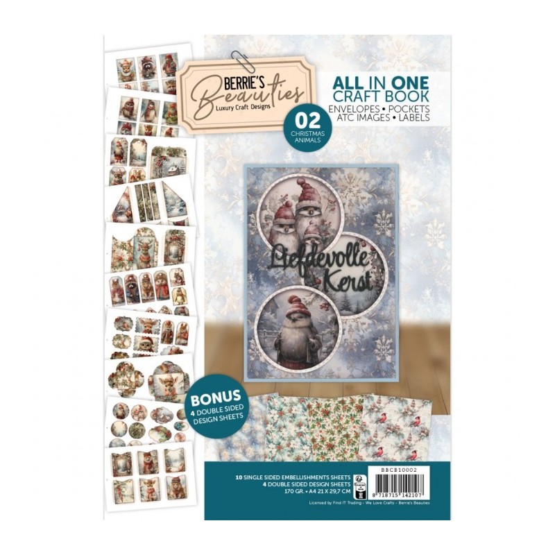 Livre Berries Beauties - Tout en un Craft Book 2 - Animaux de Noël