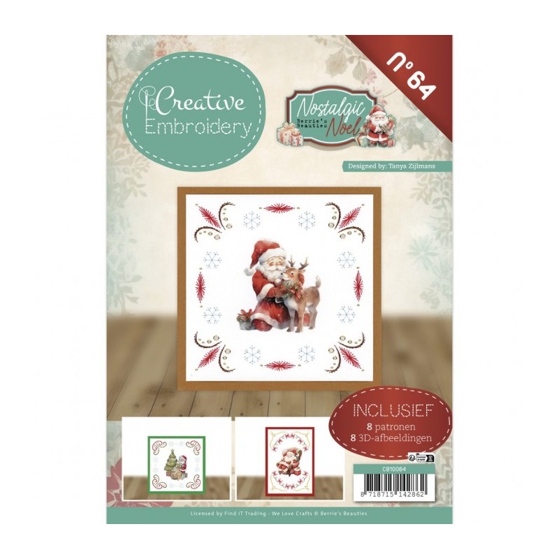 Creative Embroidery n°64 - Livret 8 modèles de cartes à broder - Nostalgique Noël Creative Embroidery n°64 - Livret 8 modèles de cartes à broder - Nostalgique Noël
