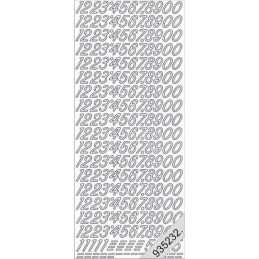 Stickers - 1032 - chiffres - argent