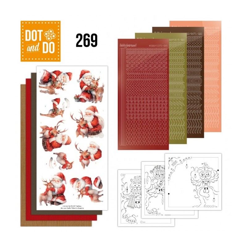 Dot and do 269 - kit Carte 3D  - Nostalgique Noël