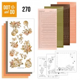 Dot and do 270 - kit Carte 3D  - Noël en Or givré