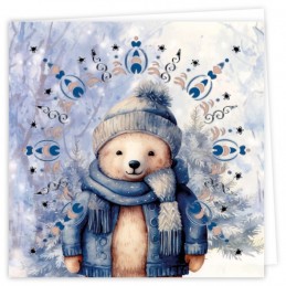 Kit cartes imprimées Hobbydots N°16 - Noël en bleu