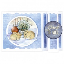 Scrap and do 010 - kit 4 Cartes 3D - Jardin  d'hiver