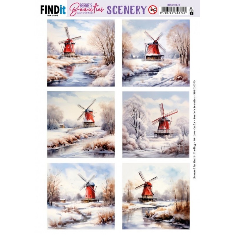 Carte Scène prédéc. - BBSC10070 - Paysages d'hiver - carrées Carte Scène prédéc. - BBSC10070 - Paysages d'hiver - carrées