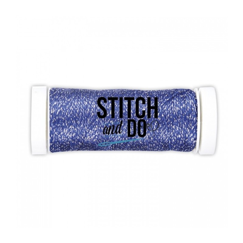 Fils à broder Stitch and Do Sparkle Métallisé Cobalt bobine de 120m - SDCDS06