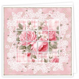 Kit Bloxxx 4 - kit Carte 3D  - Roses roses - BLPP004