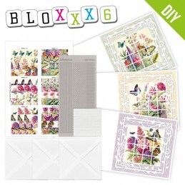 Kit Bloxxx 6 - kit Carte 3D  - Fleurs et papillons - BLPP006