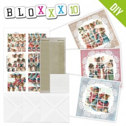 Kit Bloxxx 10 - kit Carte 3D - Souris à Noël - BLPP010