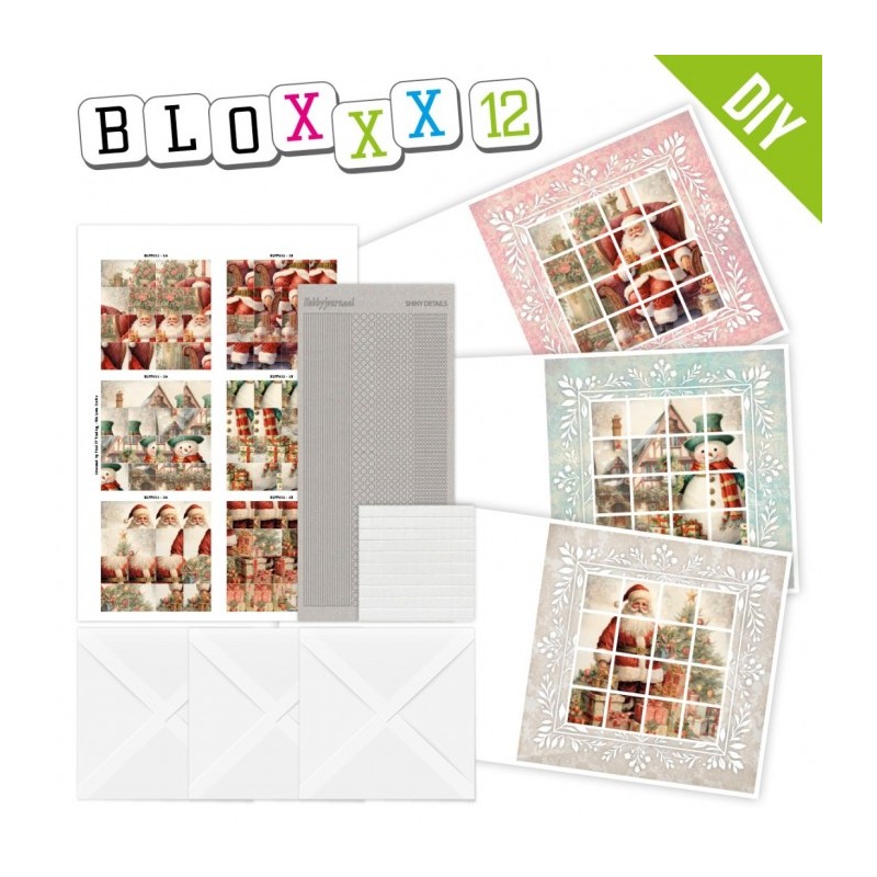 Kit Bloxxx 12 - kit Carte 3D - Père Noël - BLPP012 Kit Bloxxx 12 - kit Carte 3D - Père Noël - BLPP012