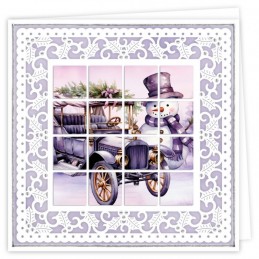 Kit Bloxxx 13 - kit Carte 3D - Noël mauve - BLPP013