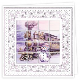 Kit Bloxxx 13 - kit Carte 3D - Noël mauve - BLPP013