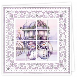 Kit Bloxxx 13 - kit Carte 3D - Noël mauve - BLPP013