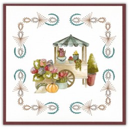 Stitch and do 234 - kit Carte 3D broderie - des fleurs dans le jardin