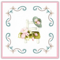 Stitch and do 234 - kit Carte 3D broderie - des fleurs dans le jardin