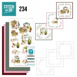 Stitch and do 234 - kit Carte 3D broderie - des fleurs dans le jardin