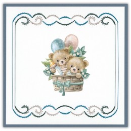 Stitch and do 235 - kit Carte 3D broderie - Oursons mignons