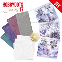 Kit cartes imprimées Hobbydots N°17 - Ours blancs