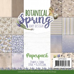 Bloc de papier - Amy Design - Botanical spring 15.2 x 15.2