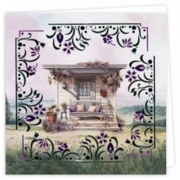 Kit cartes imprimées Hobbydots N°20 - Maisons et Lilas