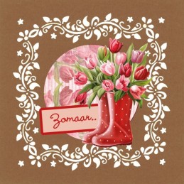 Dot and Do on Colour 36 - Kit Carte 3D - Rêves de Tulipes