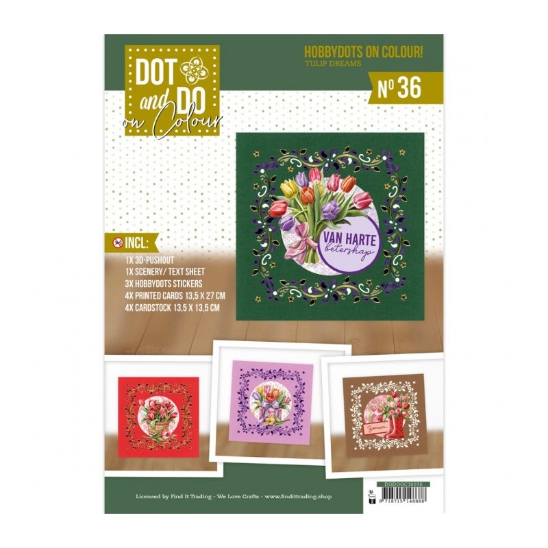 Dot and Do on Colour 36 - Kit Carte 3D - Rêves de Tulipes Dot and Do on Colour 36 - Kit Carte 3D - Rêves de Tulipes