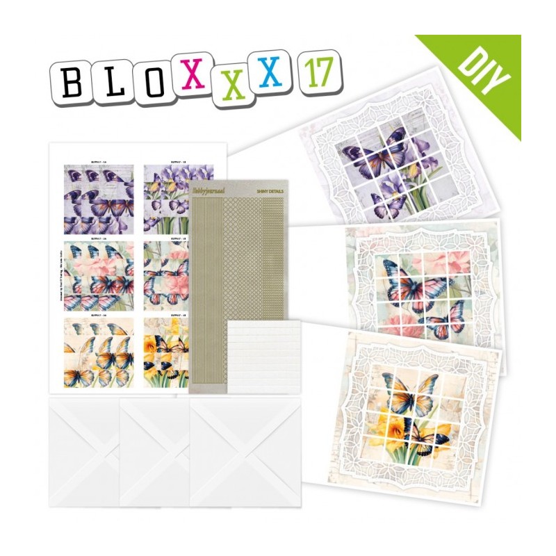 Kit Bloxxx 17 - kit Carte 3D - Papillons - BLPP017 Kit Bloxxx 17 - kit Carte 3D - Papillons - BLPP017