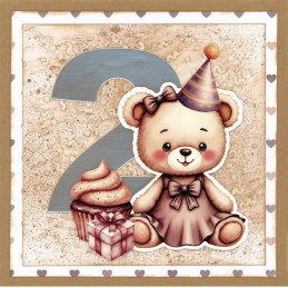 Carte 3D à découper - CD12321 - Teddy - Transport