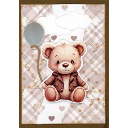 Carte 3D prédéc. - SB11016 - Teddy - couple d'ourson
