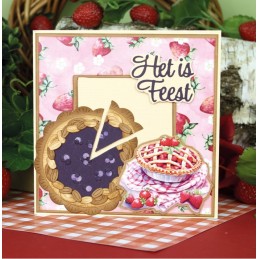 Bloc de papier - Fraises sucrées - Papiers design 20.3x20.3 - BBPP10021