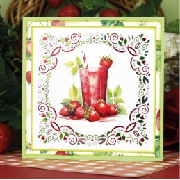 Carte 3D à découper - CD12345 - Fraises sucrées - Petites images