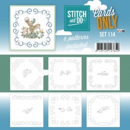 Cartes à broder seules Broderie Stitch and do  - Set n°114