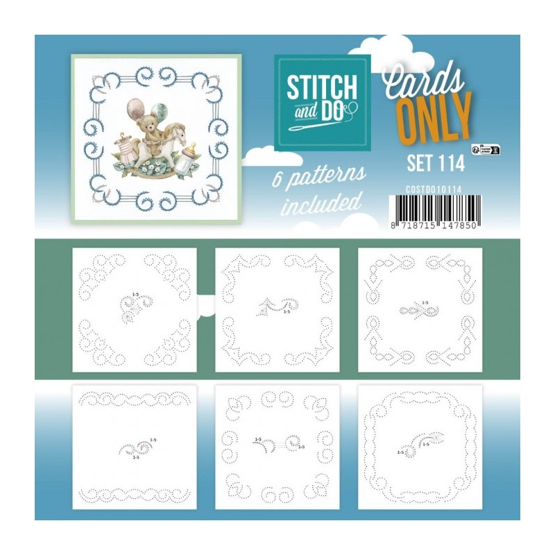 Cartes à broder seules Broderie Stitch and do - Set n°114 Cartes à broder seules Broderie Stitch and do - Set n°114