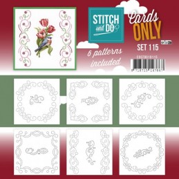 Cartes à broder seules Broderie Stitch and do  - Set n°115