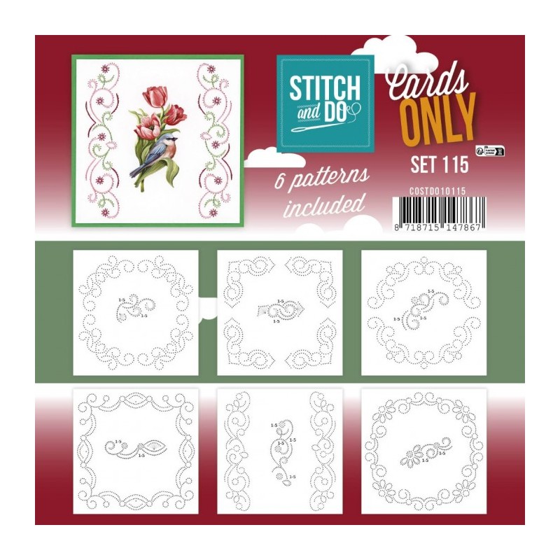Cartes à broder seules Broderie Stitch and do - Set n°115 Cartes à broder seules Broderie Stitch and do - Set n°115