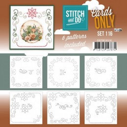 Cartes à broder seules Broderie Stitch and do  - Set n°116