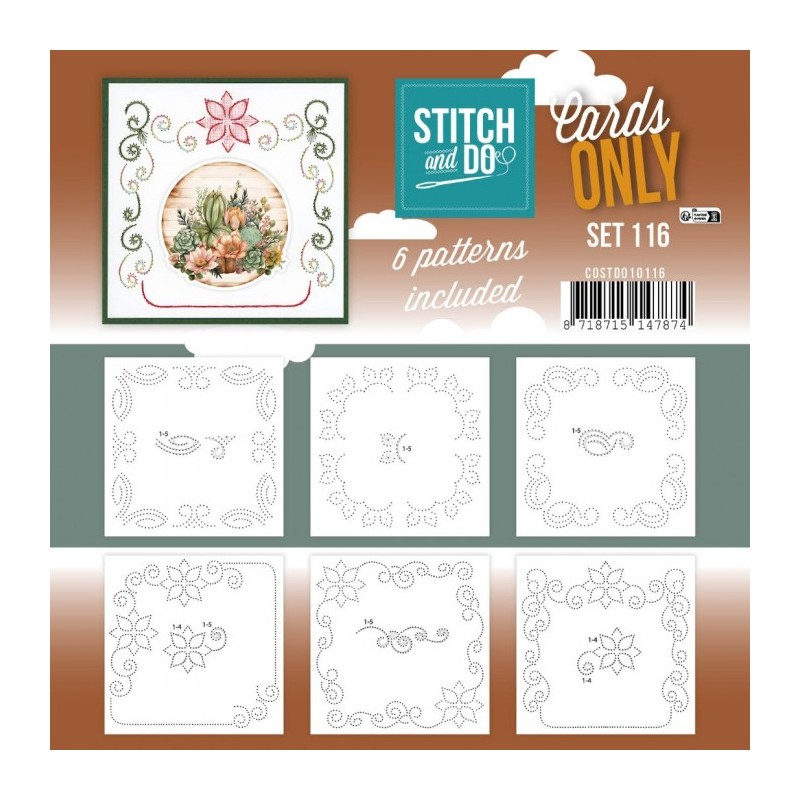 Cartes à broder seules Broderie Stitch and do - Set n°116 Cartes à broder seules Broderie Stitch and do - Set n°116