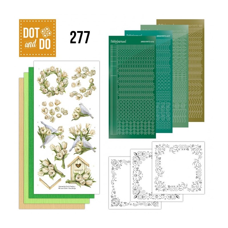 Dot and do 277 - kit Carte 3D - Rêves de tulipes Dot and do 277 - kit Carte 3D - Rêves de tulipes
