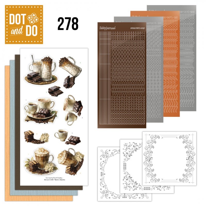 Dot and do 278 - kit Carte 3D - Moments café Dot and do 278 - kit Carte 3D - Moments café