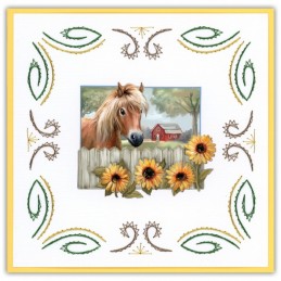 Stitch and do 238 - kit Carte 3D broderie - Animaux de la ferme