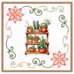 Stitch and do 239 - kit Carte 3D broderie - Paradis des plantes