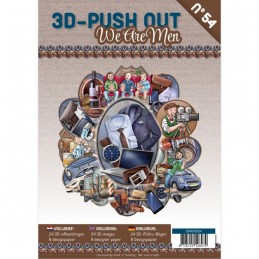 Carte 3D livre A4 prédécoupé N°54 - Pour les Hommes - 24 images + papiers